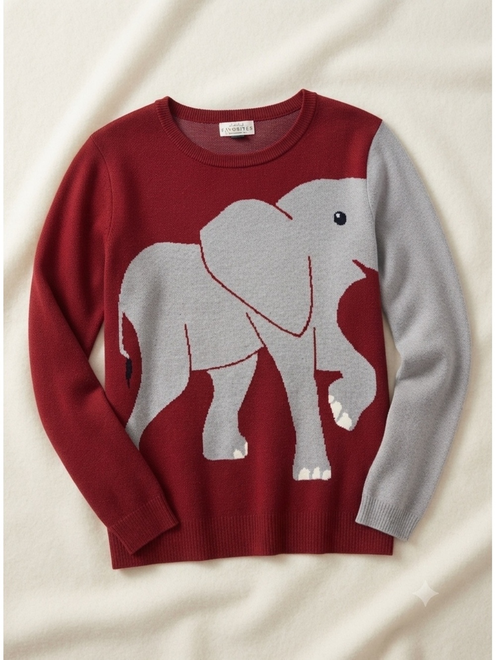 Catalog Favorites Elephant Sweater Sz Large